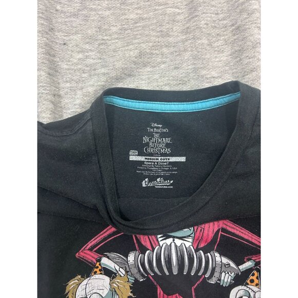 Threadless The Nightmare Before Christmas T-Shirt Men's Medium Graphic Black - Picture 2 of 8